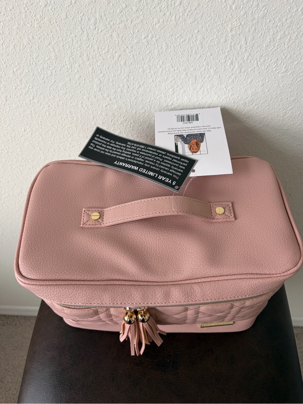 Marcy Mckenna Glam Bag Modern Beauty Case Rose Gold NWT - Picture 3 of 14